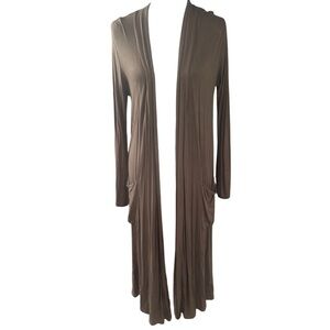 Active USA Long YOGA Drape Cardigan SZ S